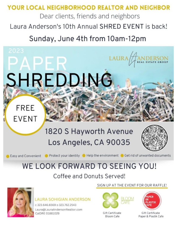 Paper Shredding Event June 4th 2023