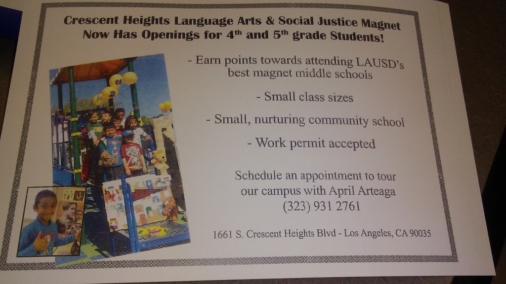 Crescent Heights Language Arts – open enrollment for 4th and 5th grade!